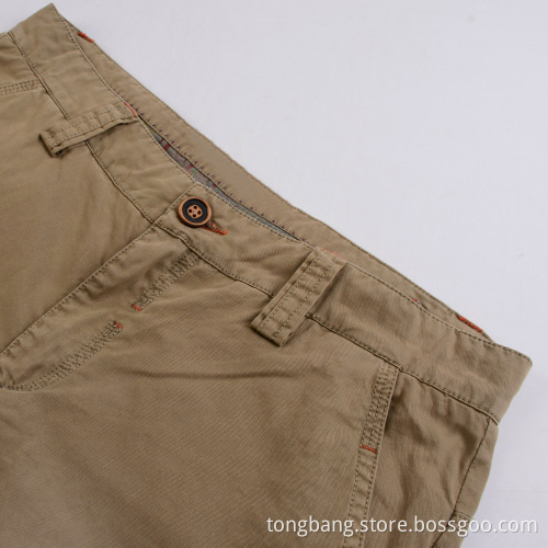 Breathable Slim Chino Men's Cotton-linen Shorts